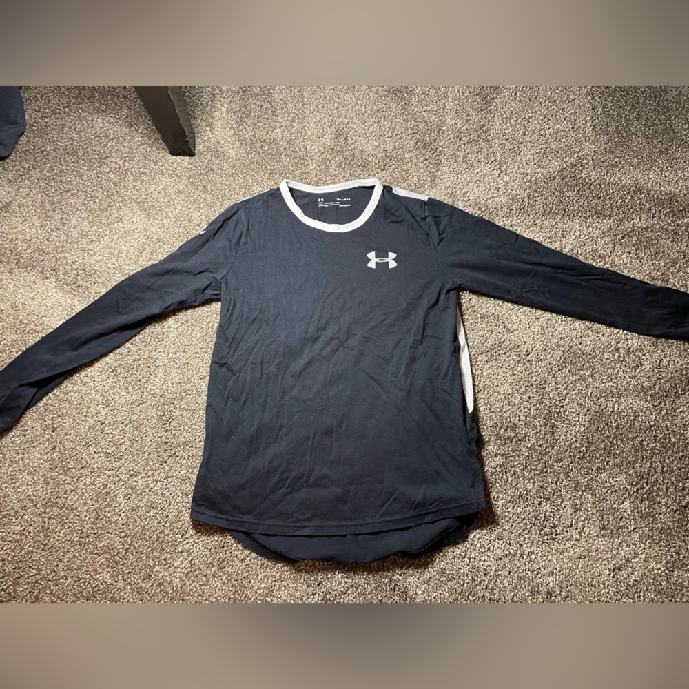 open back under armour black girls long sleeve